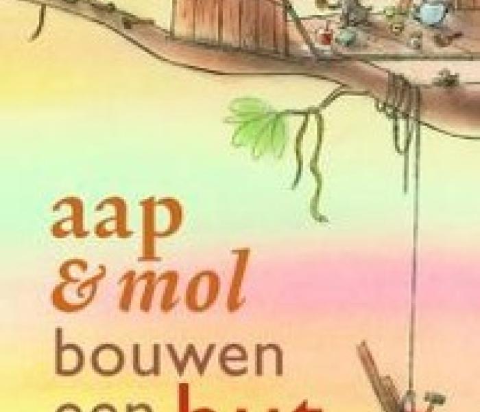 Cover boek: aap en mol bouwen een hut